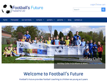 Tablet Screenshot of footballs-future.com